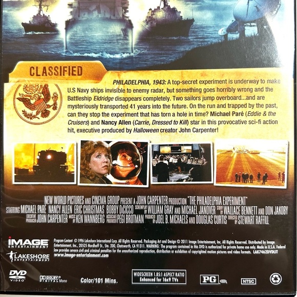 3 For $13! THE PHILADELPHIA EXPERIMENT (1984) - DVD - Picture 9 of 15